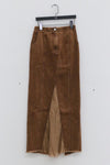 OUDE WAAG Washing Cowboy Decoding Mid-Boxy Skirt OW-23SS-SK06 reddish brown